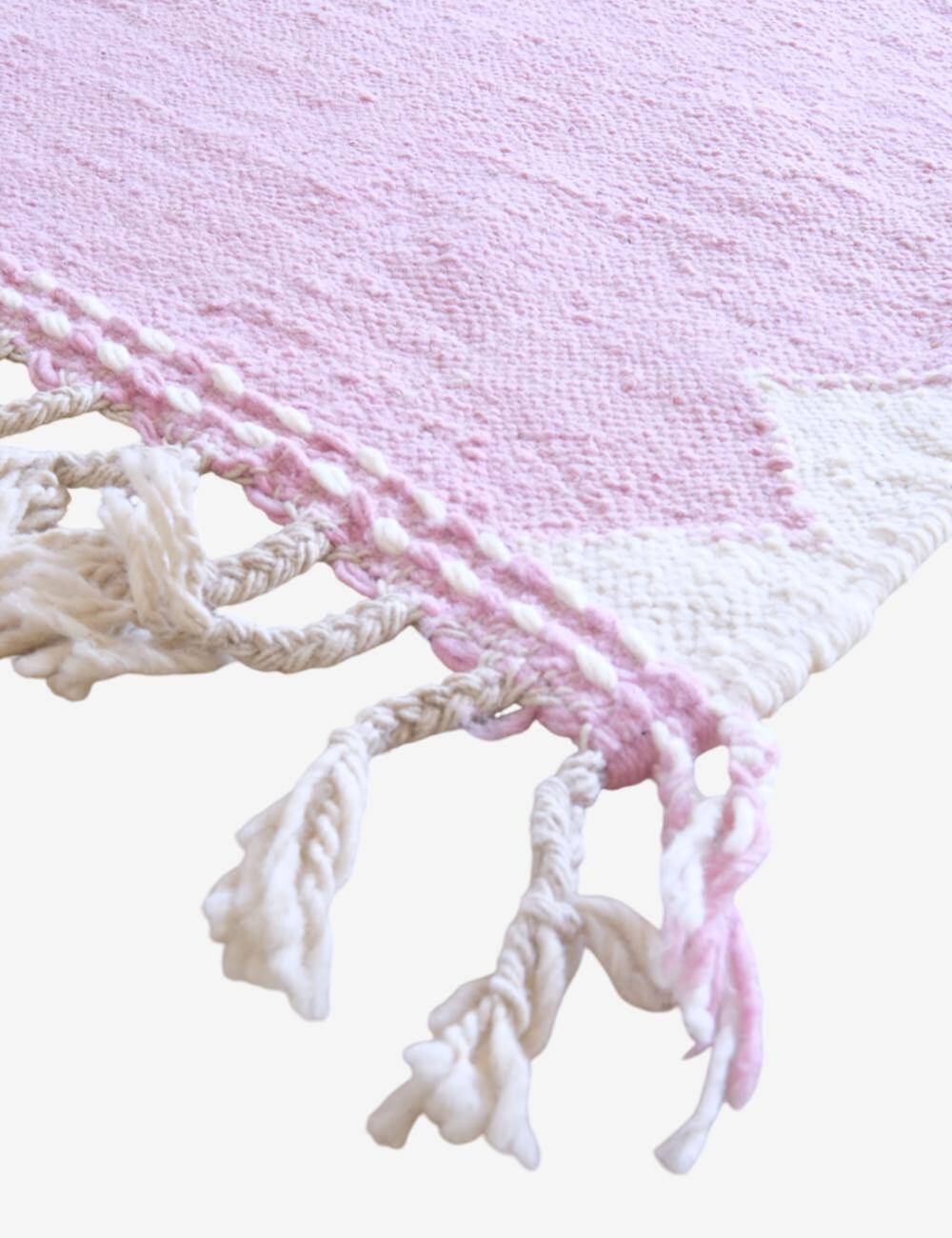 Pink Kilim Rug - 296 x 109 cm