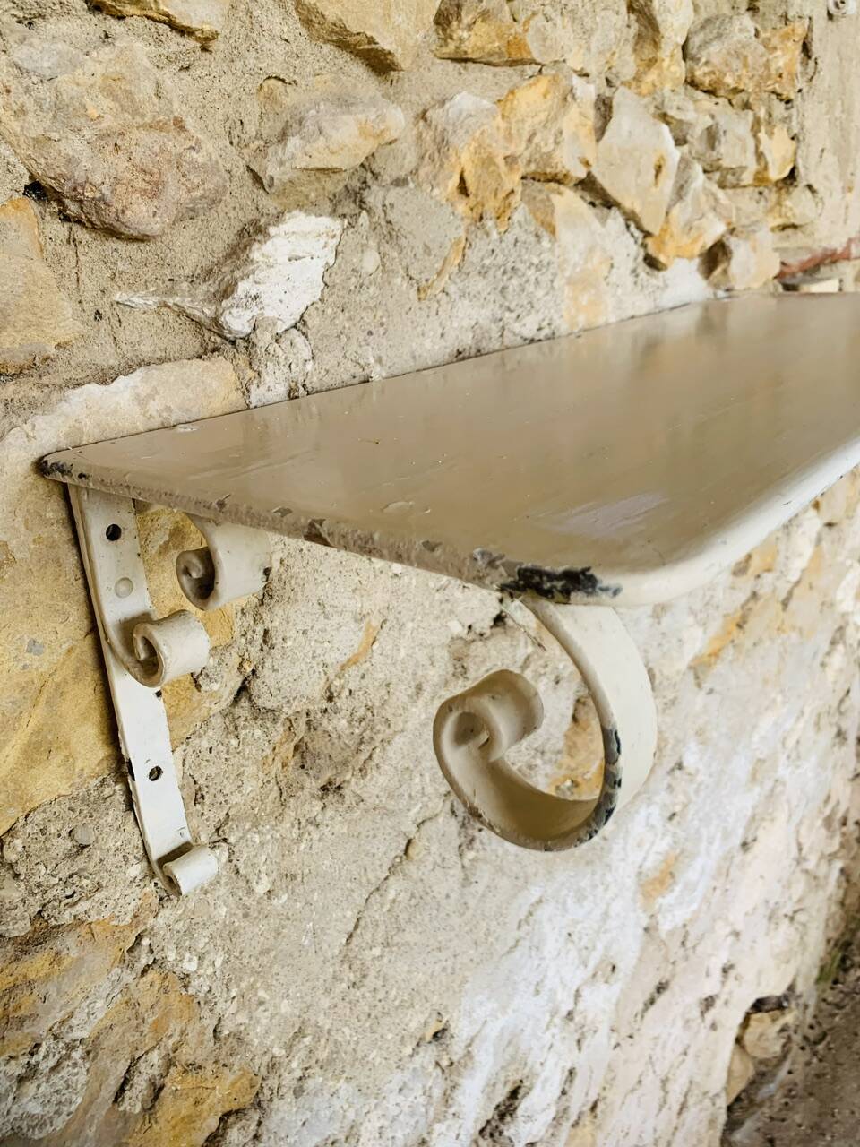 Pair of vintage garden wall shelves, circa 40's/50's