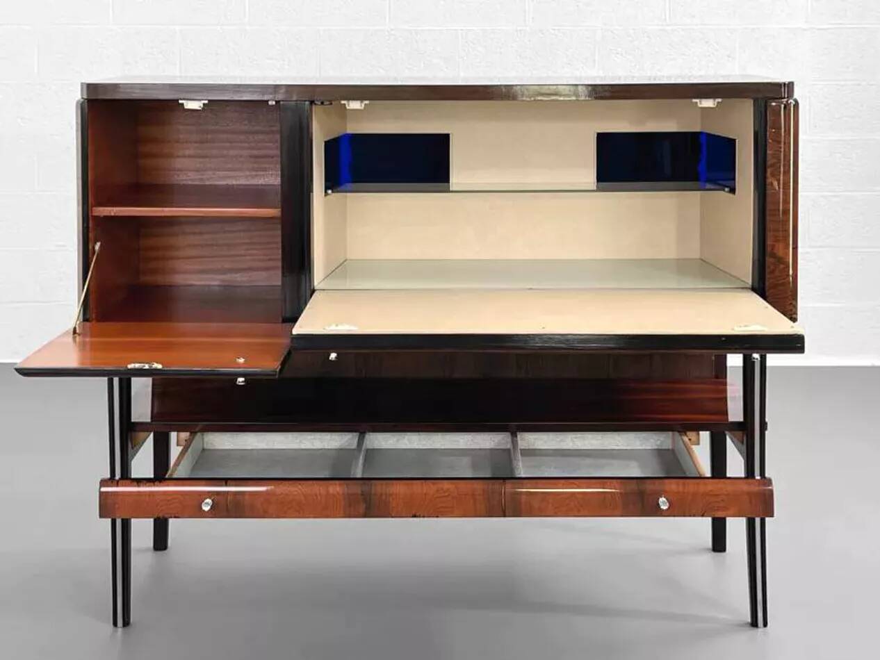 Meuble bar en palissandre années 50 -60