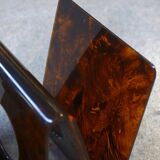 Design magazine rack in resin published by Alpac France 1970