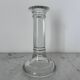 Glass column candle holder