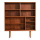 Bibliothèque en noyer scandinave, années 1960