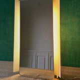 Illuminated wall mirror by Ernest Igl for Hillebrand, mid-century, Germany, 1960s.