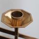 Golden metal chandelier