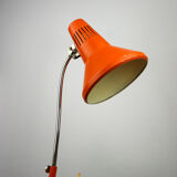 Adjustable Desk Lamp in Orange Painted Metal from TEP, 1970s