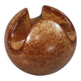 Roberto Rigon & Bertoncello Ceramiche trilobed sphere vase Italy 1970