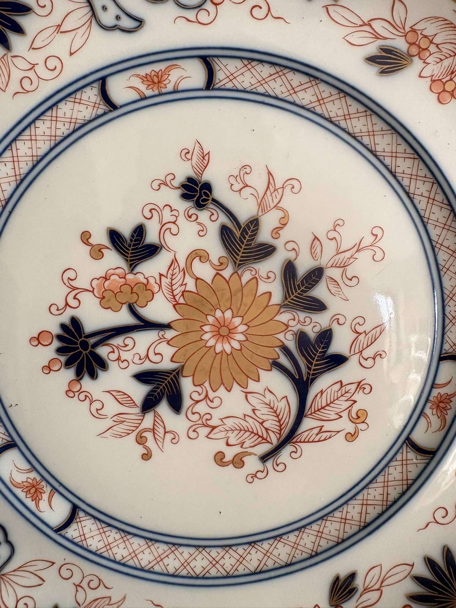 Plate 26cm Porcelain Vista Alegre Portugal Imari Japanese Style