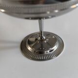 Set of 6 chrome-plated metal ice cream cups