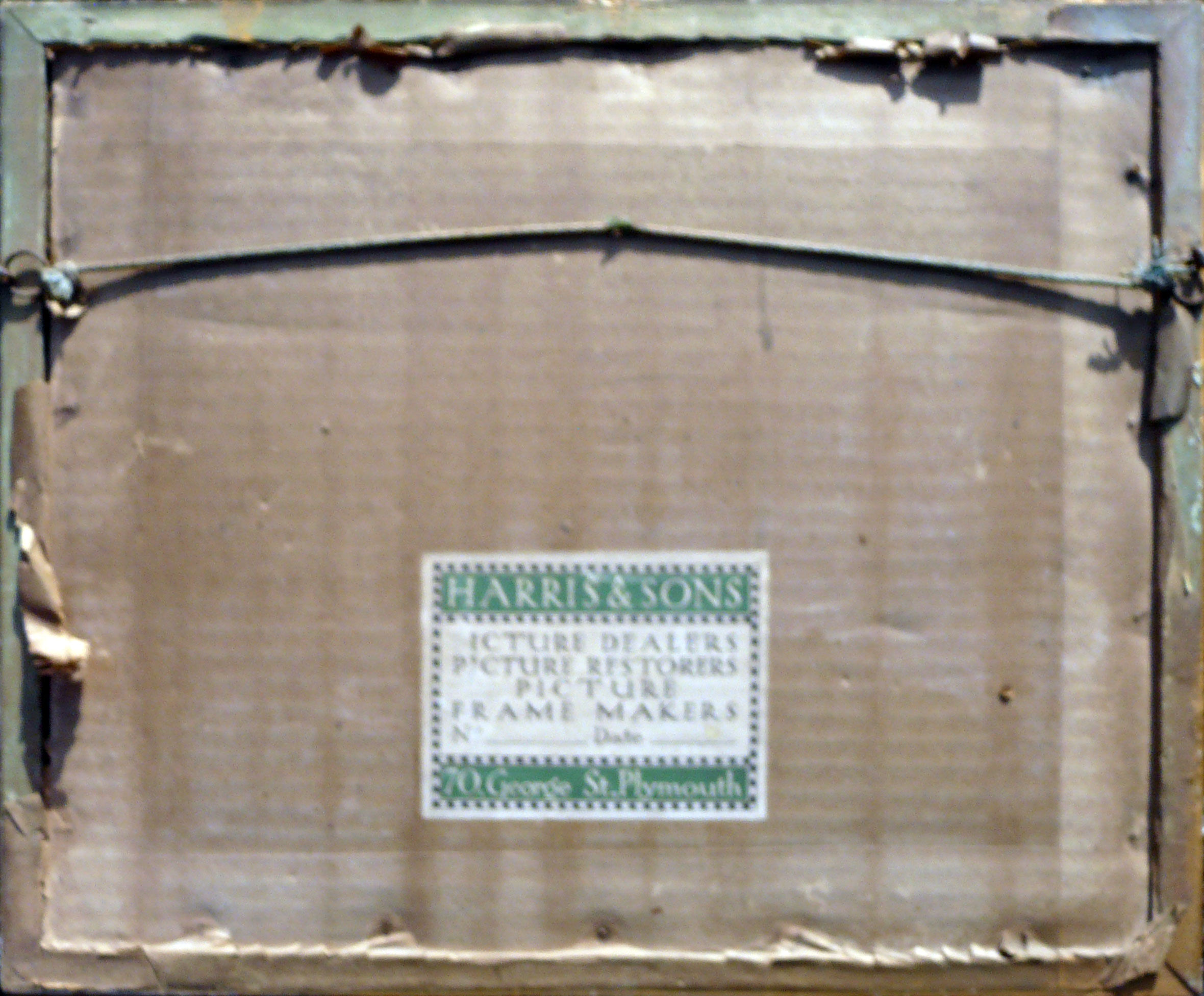 Watercolor painting the moors mountains by alabaster harris & sons