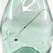 Grande bouteille "Mercur" en verre et bouchon en céramique • 2L • 1930