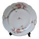 Porcelain plate with floral decoration, gilding, and relief MR France 25.5cm