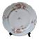 Porcelain plate with floral decoration, gilding, and relief MR France 25.5cm