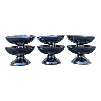 6 stainless steel cups 1970