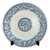 Antique dinner plates - Gien circa 1890 - Rouen blue garland pattern