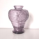 Vase cristal violet