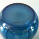 Glasses in iridescent blue crystal, set of four