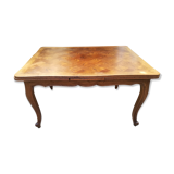 Louis XV-style oak extension table