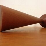 Large teak candleholder from Anri Form, Italy, 1960s.