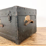 Antique trunk chest by c.e. ruegsegger bern swiss