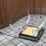 Table bass horns Plexiglas