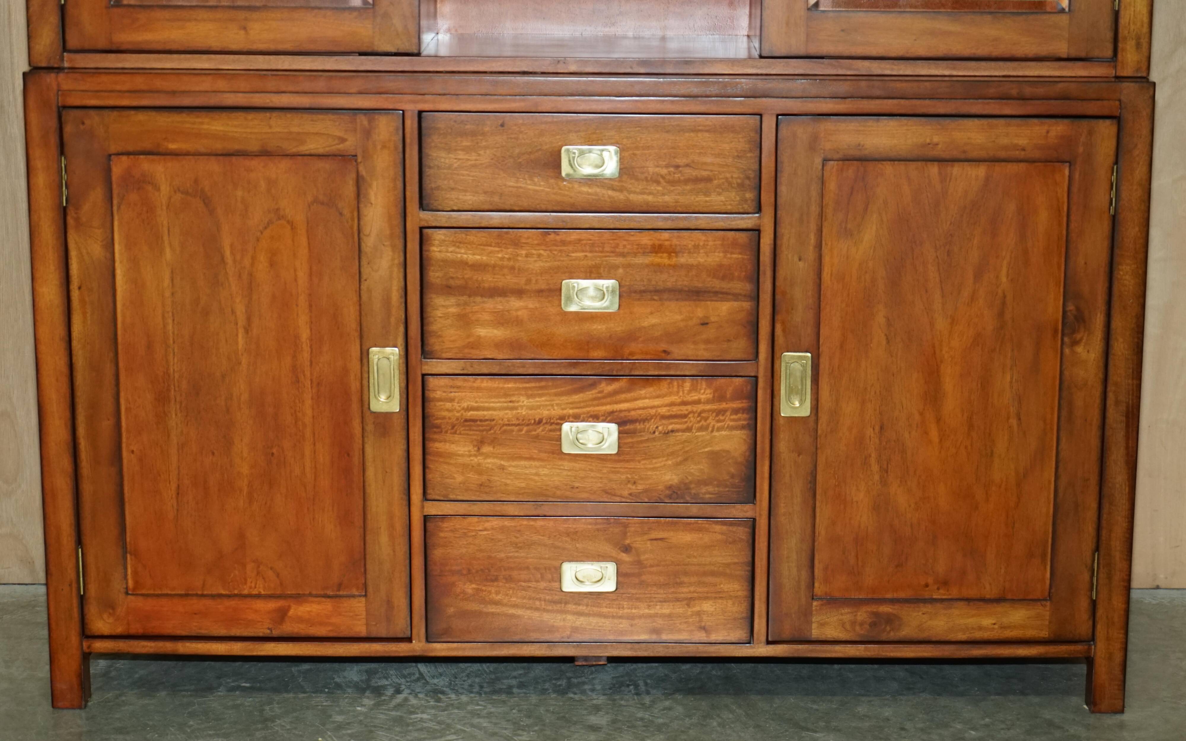Bibliothèque Vintage Triples Spots Lumineux Armoire de Campagne Militaire Multiyork