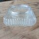 Antique ceiling light in molded glass