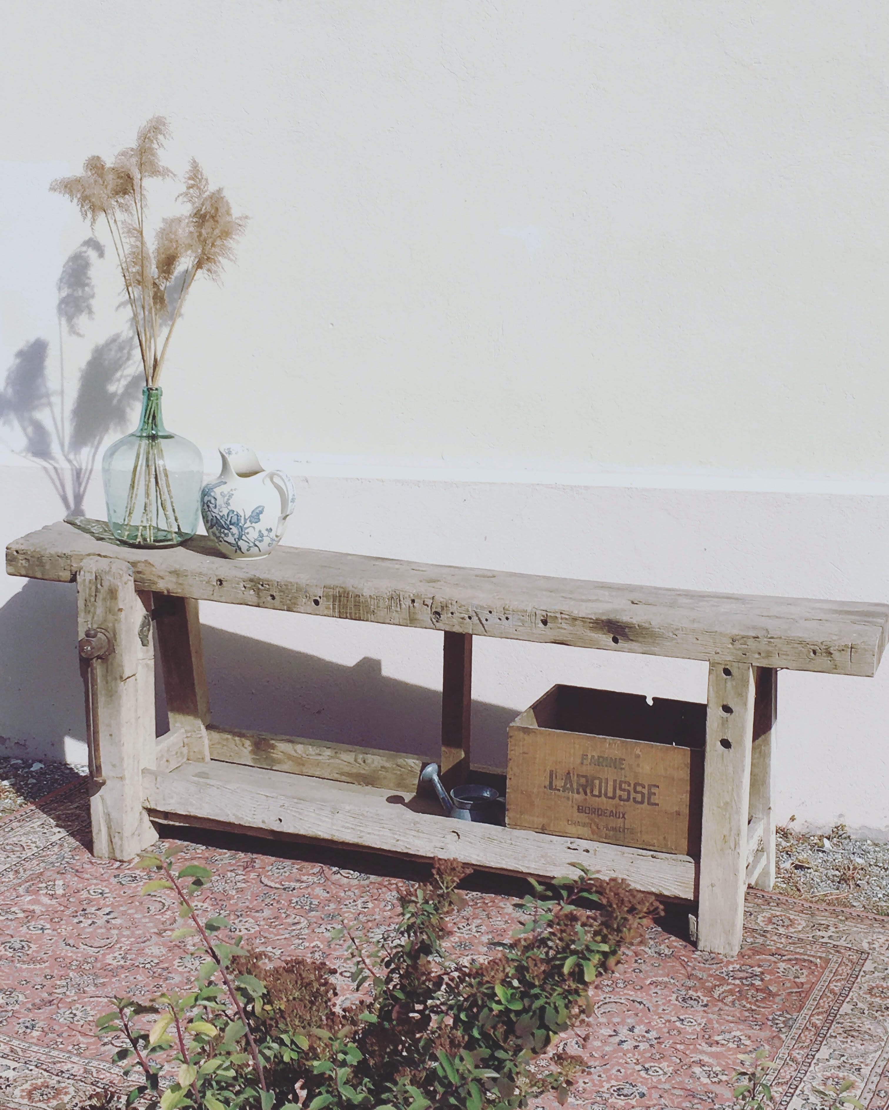 Old carpenter workbench