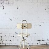 Chaise pivotante blanche