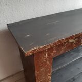 Shelf old mantelpiece faux marble circa 1900