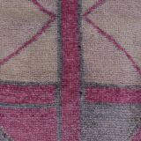 Vintage Turkish rug from Oushak, hand-woven 89x276 cm