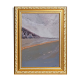 Acrylic painting landscape of Honfleur