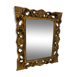 Golden rockery mirror, 1970 - 33x28cm