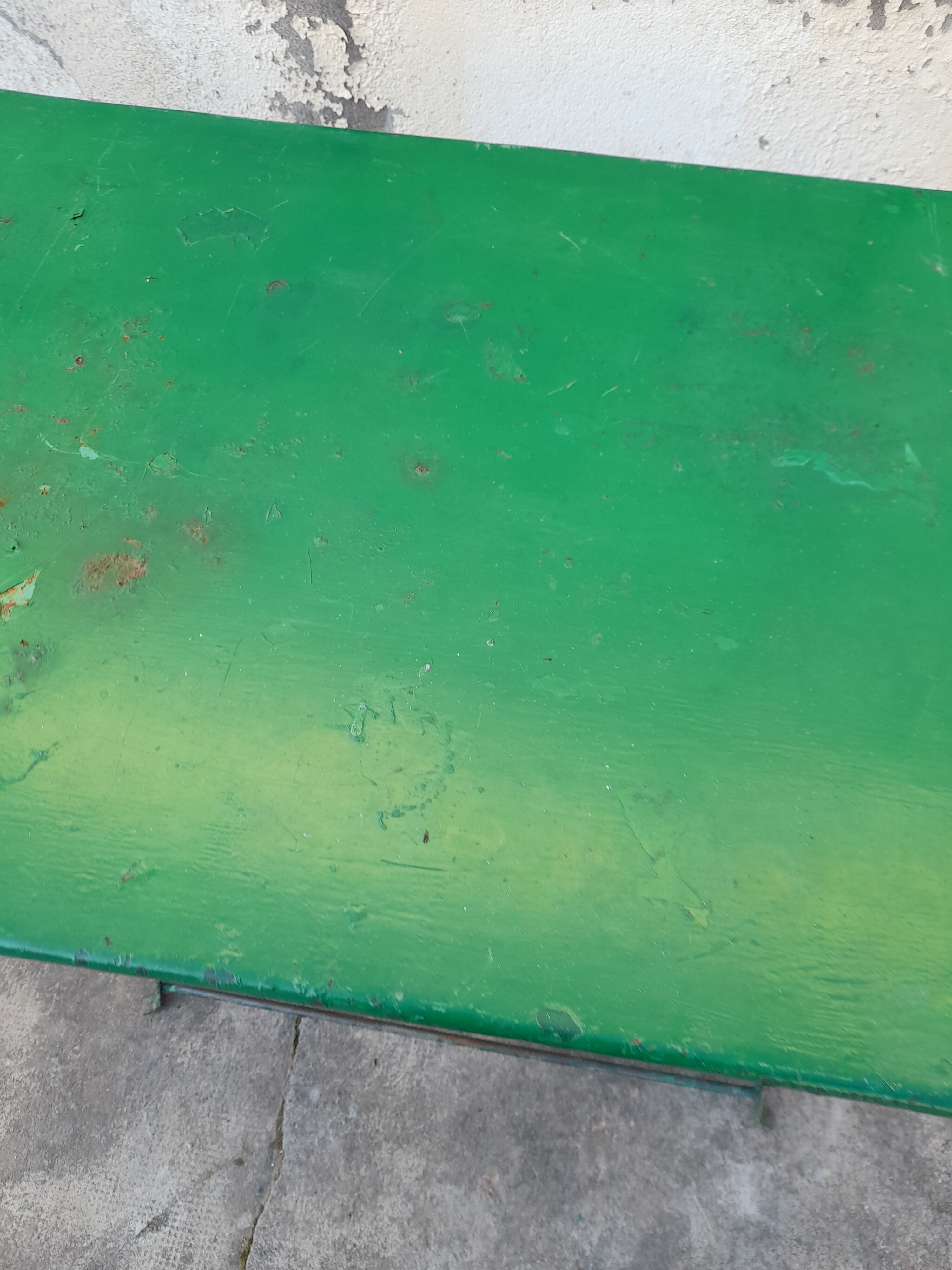 Iron folding garden table