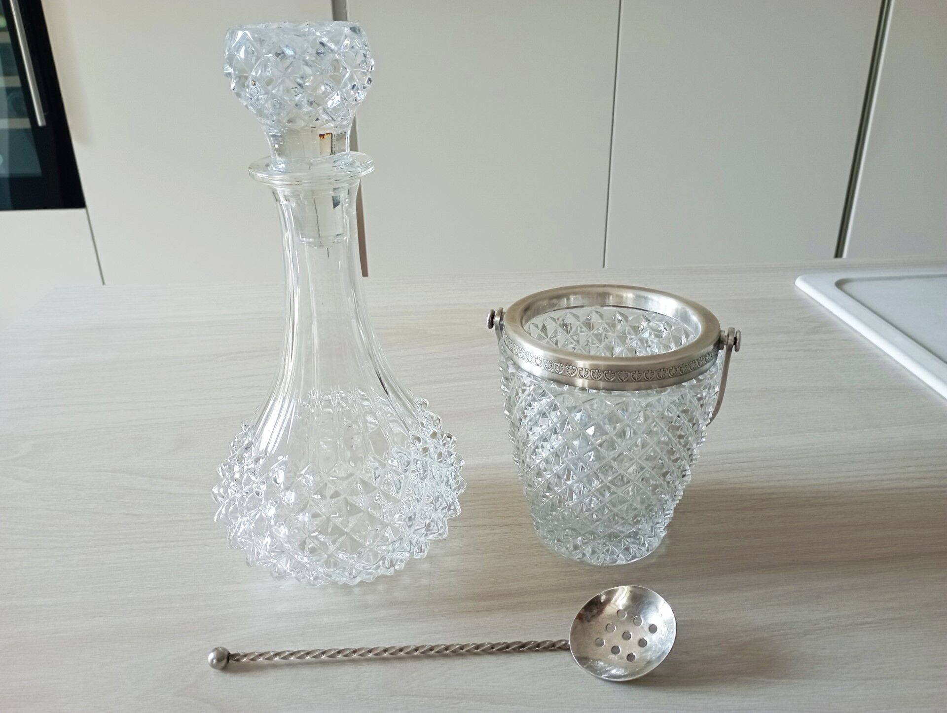 Carafe and ice bucket from the 60s