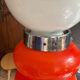 Vintage orange glass lamp – attributed to Carlo Nason, 1970s