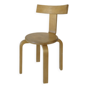 Vintage wood stool, Scandinavian furniture toddler chair