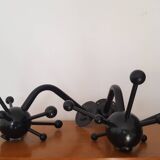 Set of 2 black Sputnik coat racks