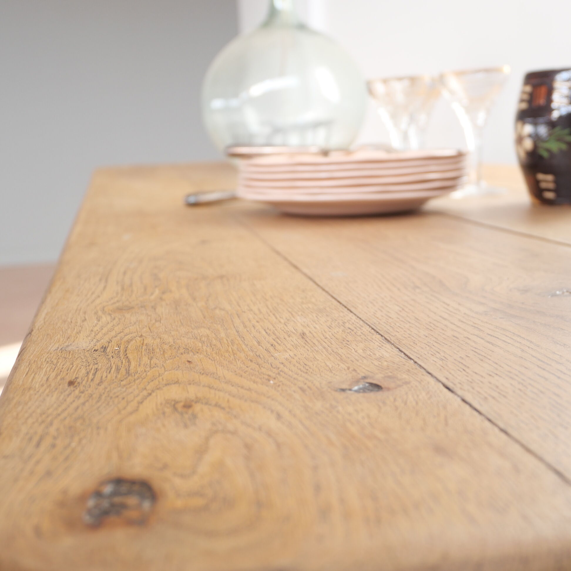 Restored old convent table