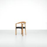 “Ulna” wooden armchair by Franco Poli for Bernini, Italy 1986.