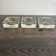 Set of 3 Cubic Glass Candle Holders