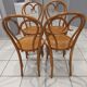 Suite de 4 chaises de bistrot bois courbé