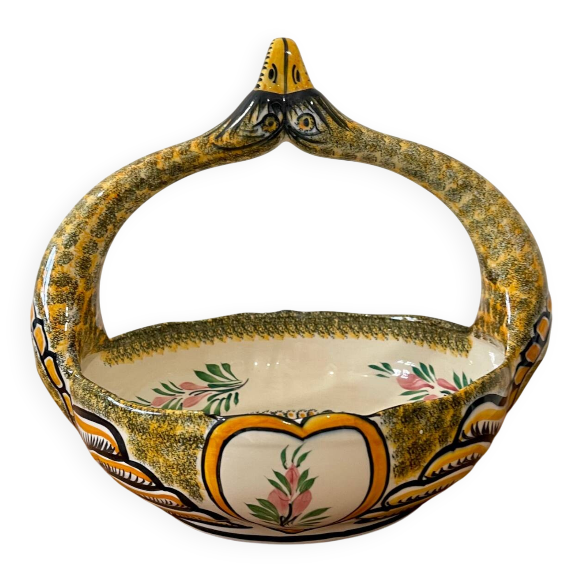 Henriot ceramic basket