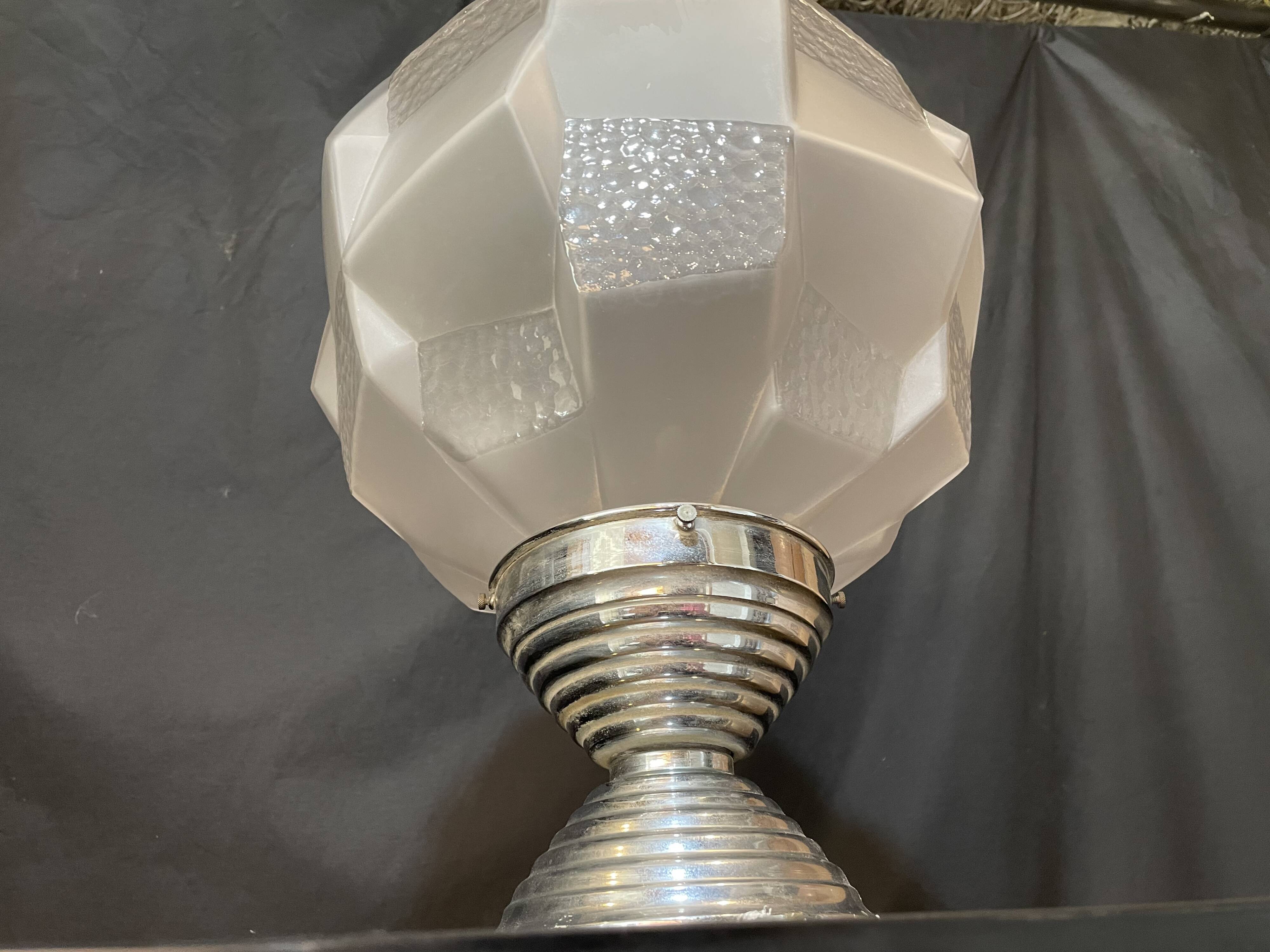 Globe pendant light 1930s/40s