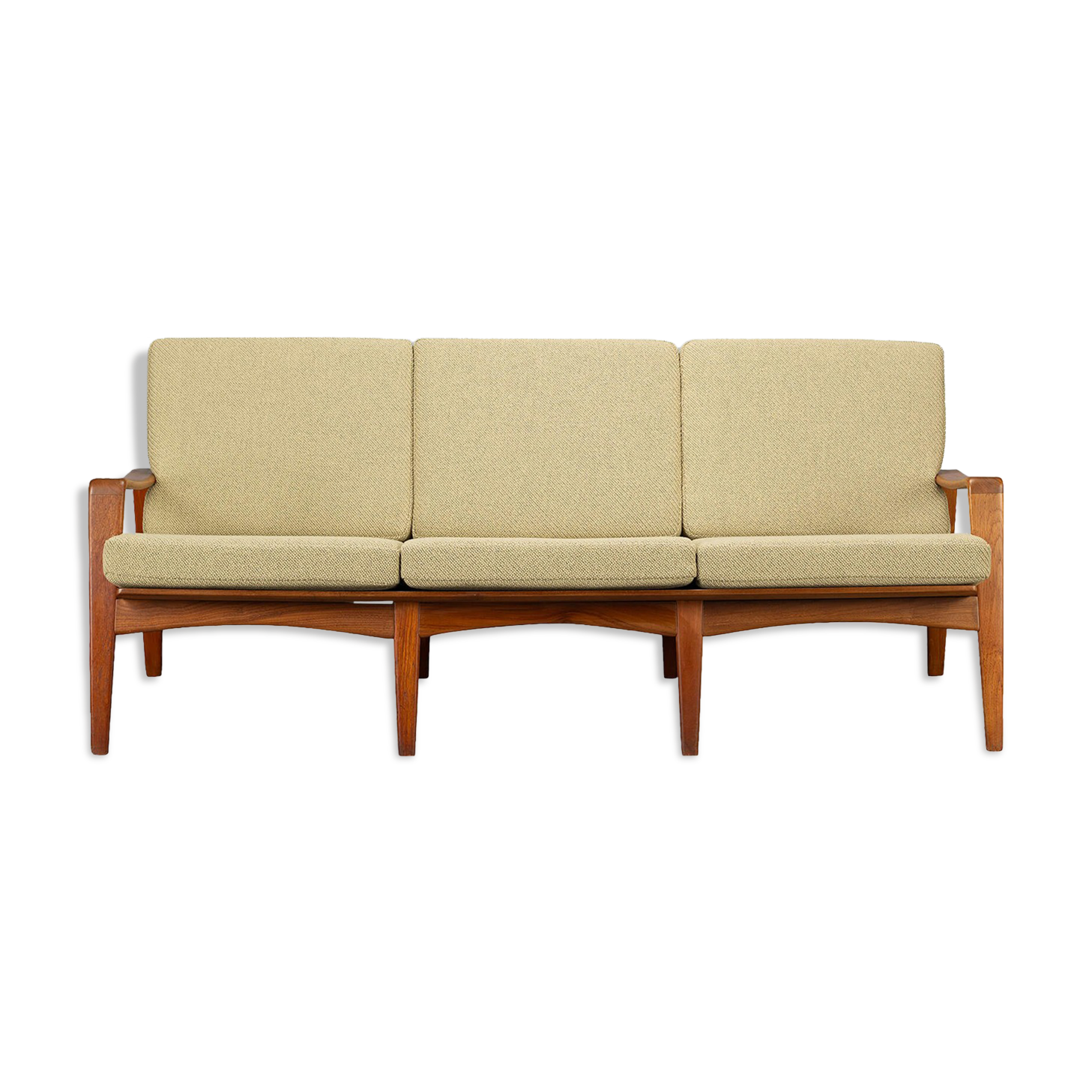Sand color Sofa Model No. 35 by Arne Wahl Iversen made by Komfort, 1960s