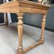 Farm table with turned legs in oak (renovated)