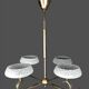 Chandelier art deco vintage french drawing 1940s