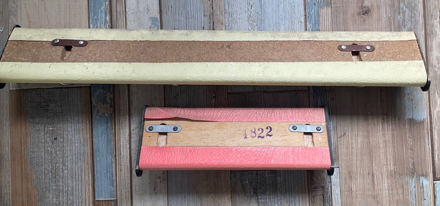 Duo of vintage coat racks from the 50s