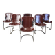 Vintage dining chairs by Cidue, set of 6, 1970s.