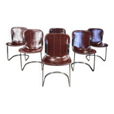 Vintage dining chairs by Cidue set of 6, 1970s