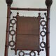 Bamboo-carved wooden coat/dressing room door. Period around 1900-1920